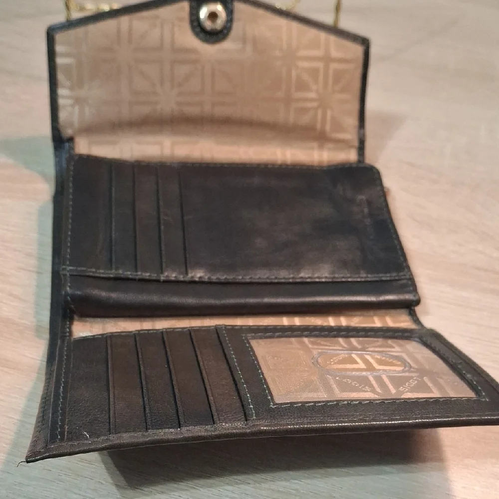 Lodis Dark Brown Trilfold Leather Wallet